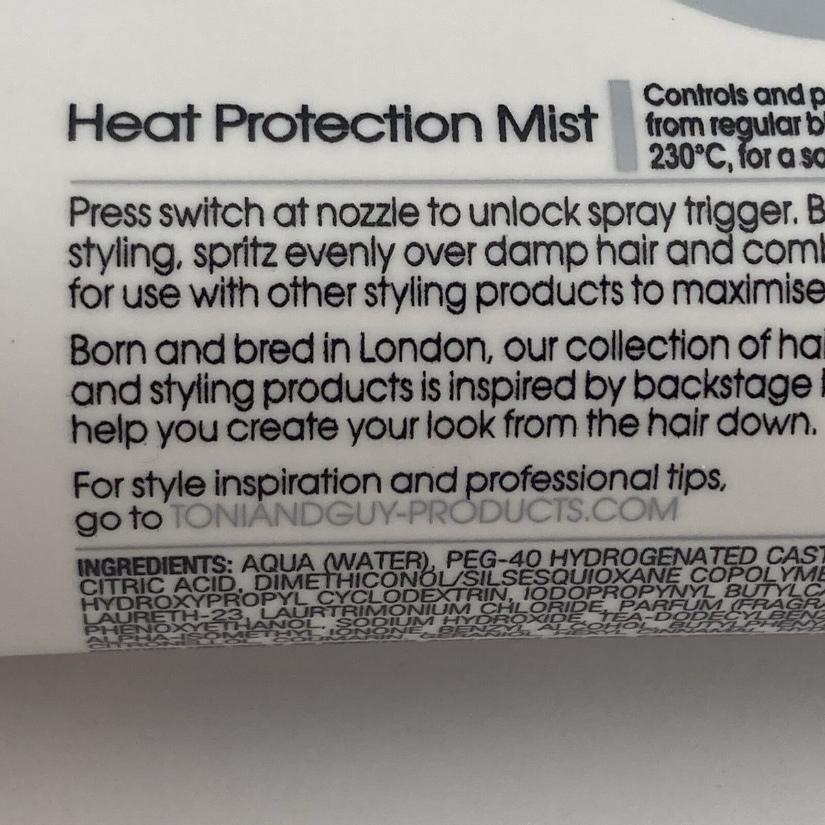 Toni & Guy Heat Protection Mist Spray - Discontinued 3 Pack 5.07oz