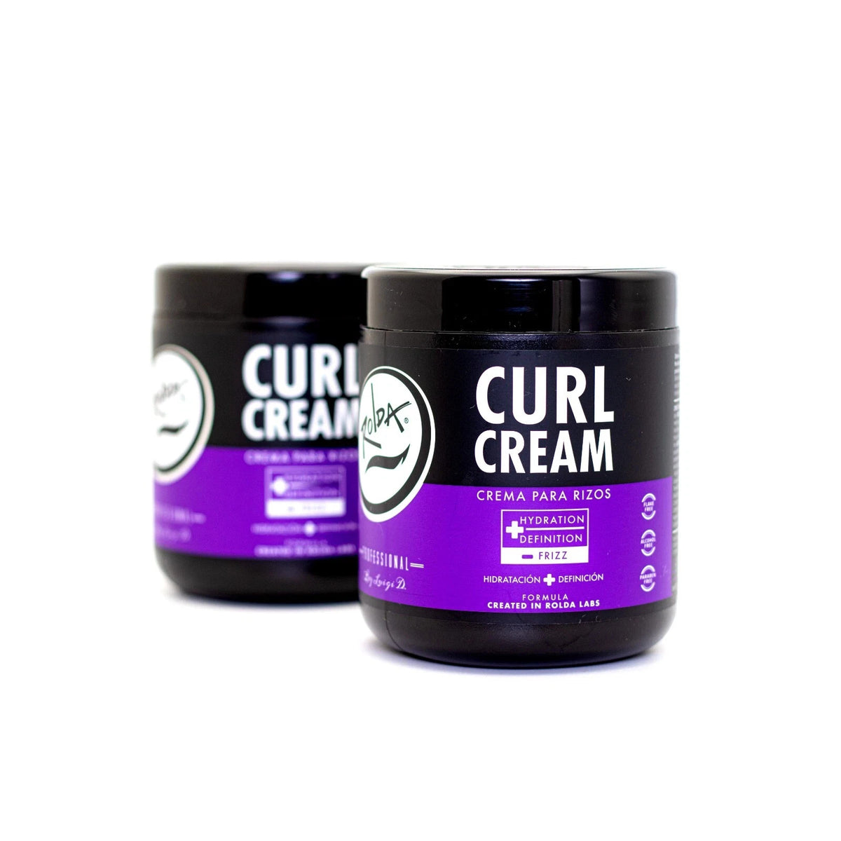 Curl Defining Hair Cream for Moisture & Frizz Control - 17oz Bottle - 2 Pack