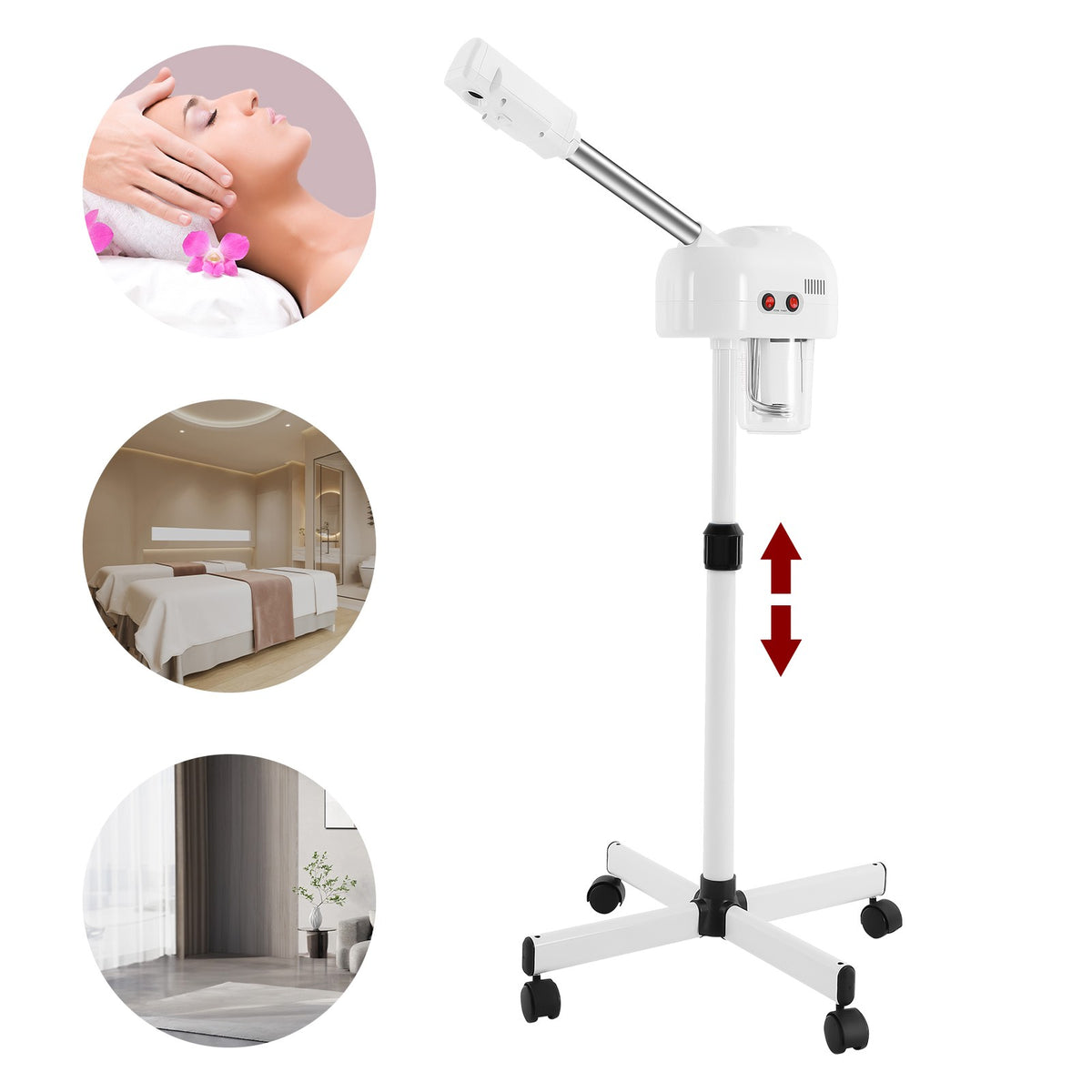 Professional Facial Steamer with Ozone Therapy - White