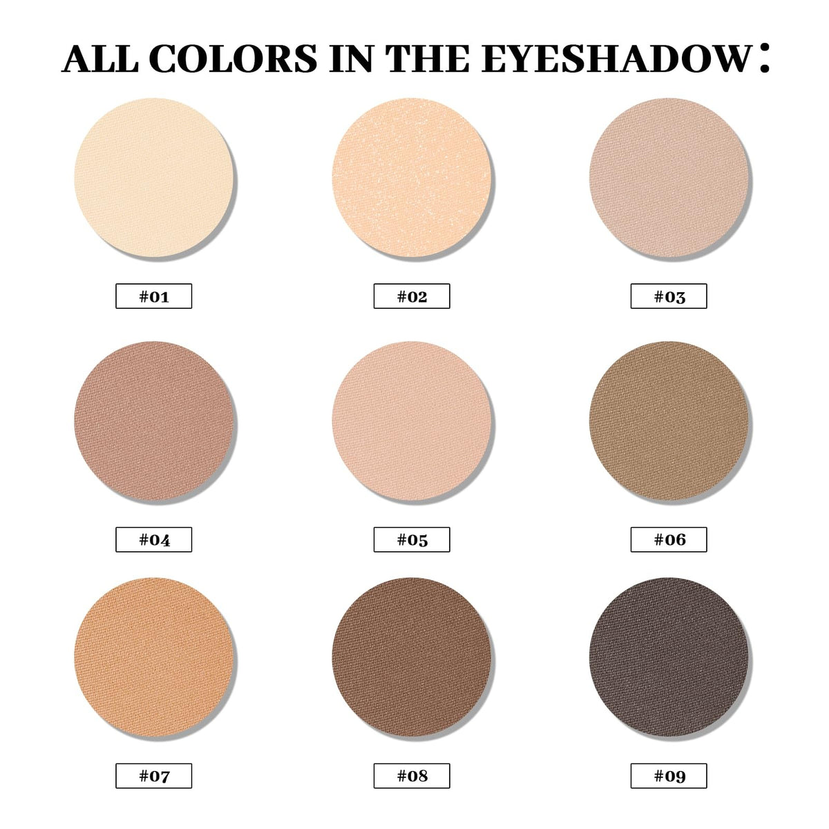 Neutral Eyeshadow Palette - Matte Nude Makeup for Natural Looks