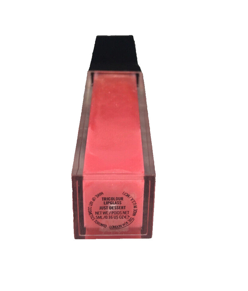 MAC Tricolour Lipglass Just Dessert 0.16 oz Lip Gloss - White Box