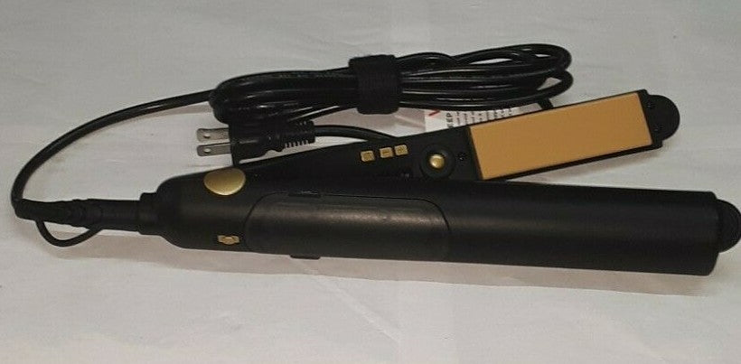 2-in-1 Argan Oil Steam Curling Iron - Black & Gold, 3 Heat Settings