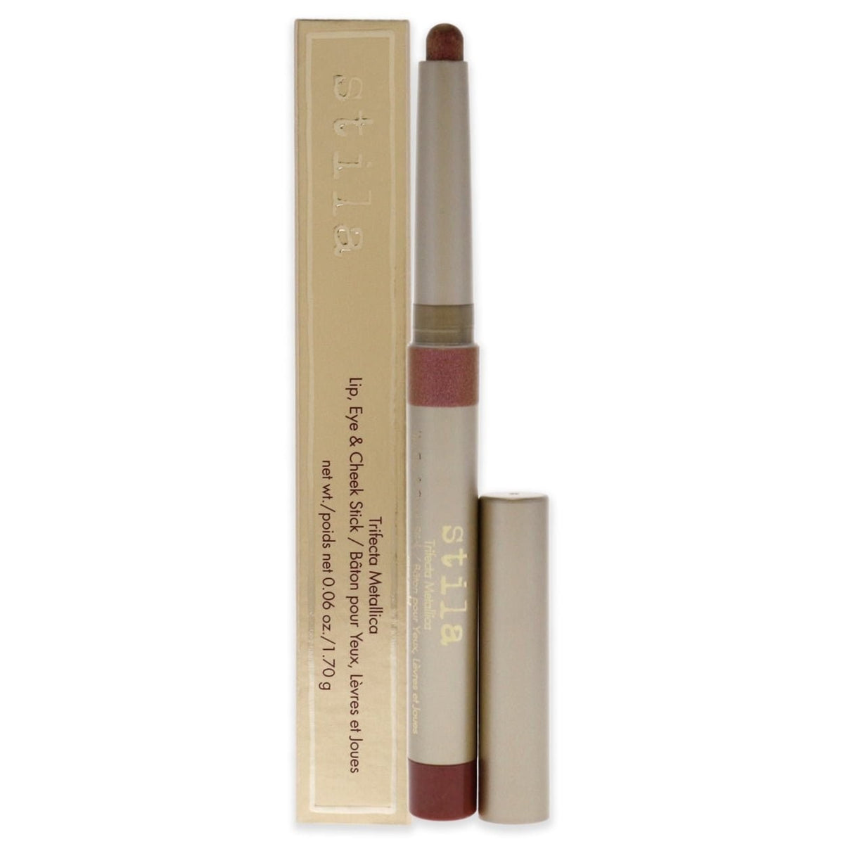 Multi-Use Lip, Eye & Cheek Stick - Rose Gold Metallic Finish
