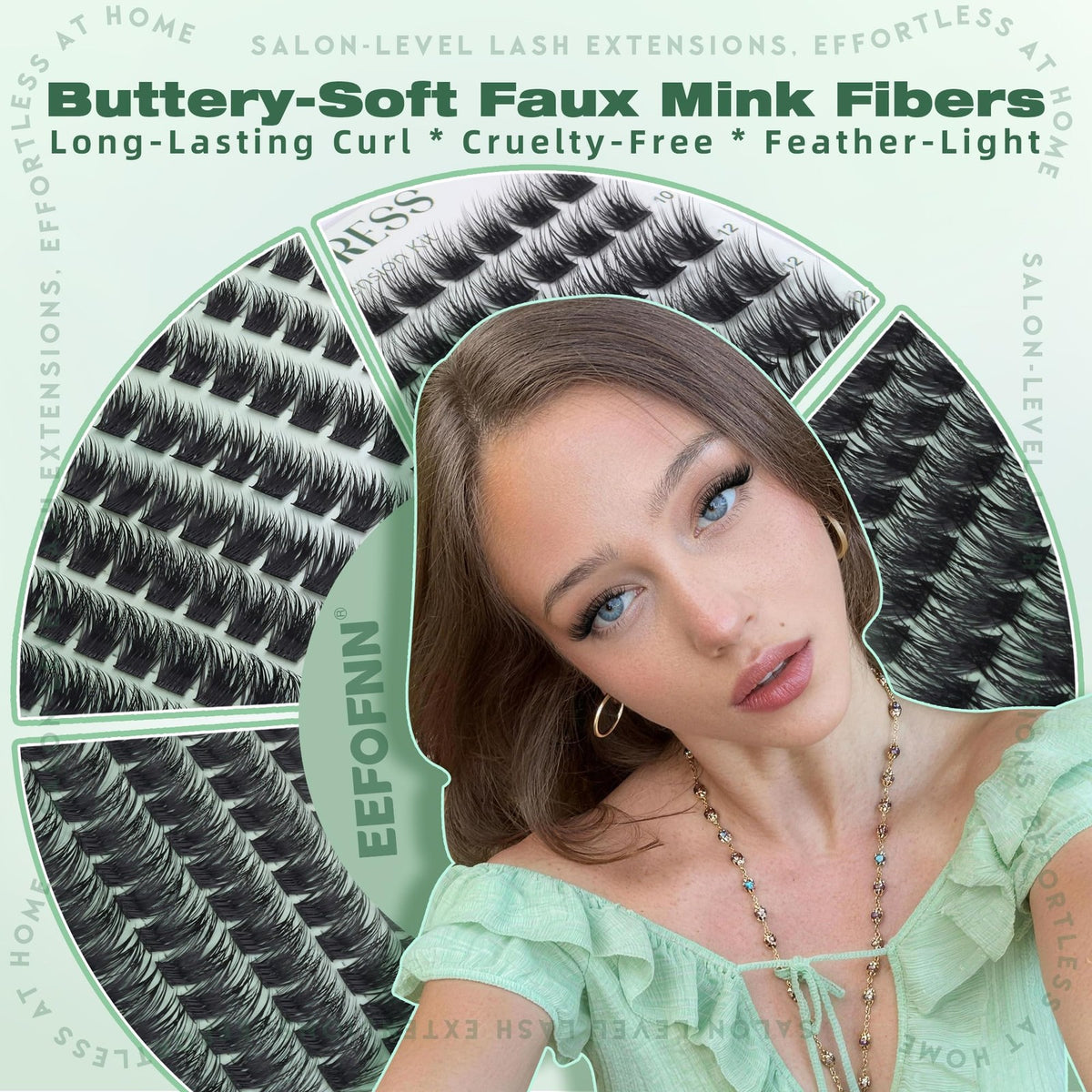 Wispy D Curl Lash Clusters 144 Count - Fluffy Faux Mink Eyelash Extensions