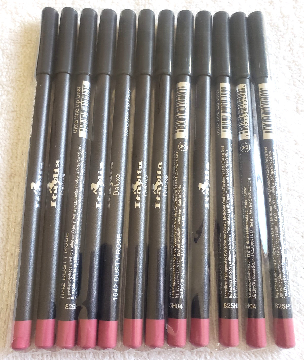 Ultra Fine Lip Liner Pencils - Assorted Colors, Long Lasting, Soft & Smooth
