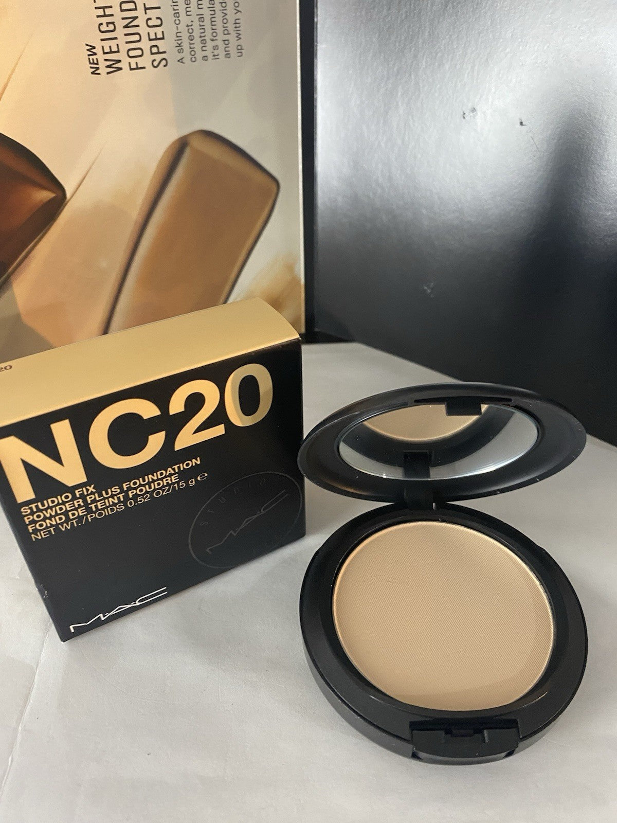 MAC Studio Fix Powder Plus Foundation NC20 0.52 OZ Face Makeup