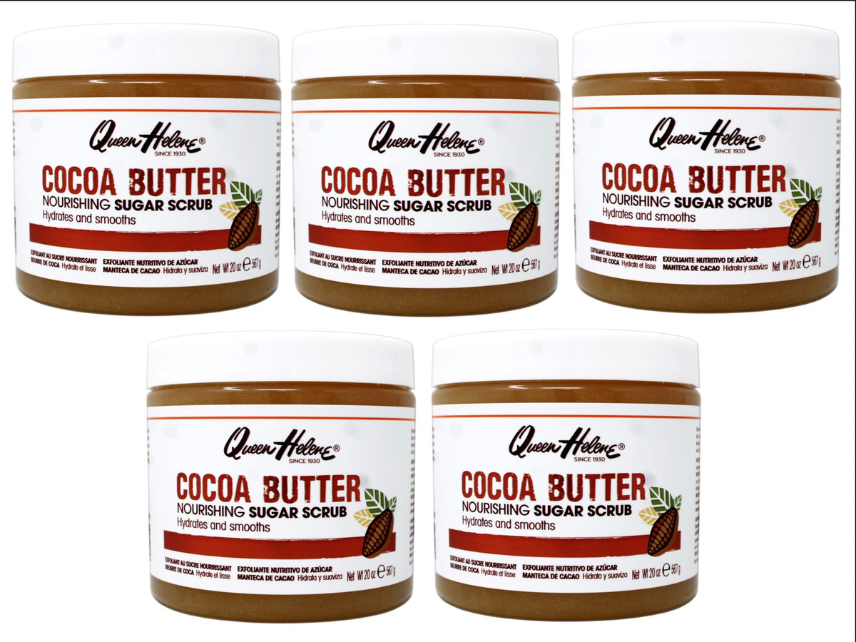 Queen Helene Cocoa Butter Sugar Scrub 20 oz 5 Pack