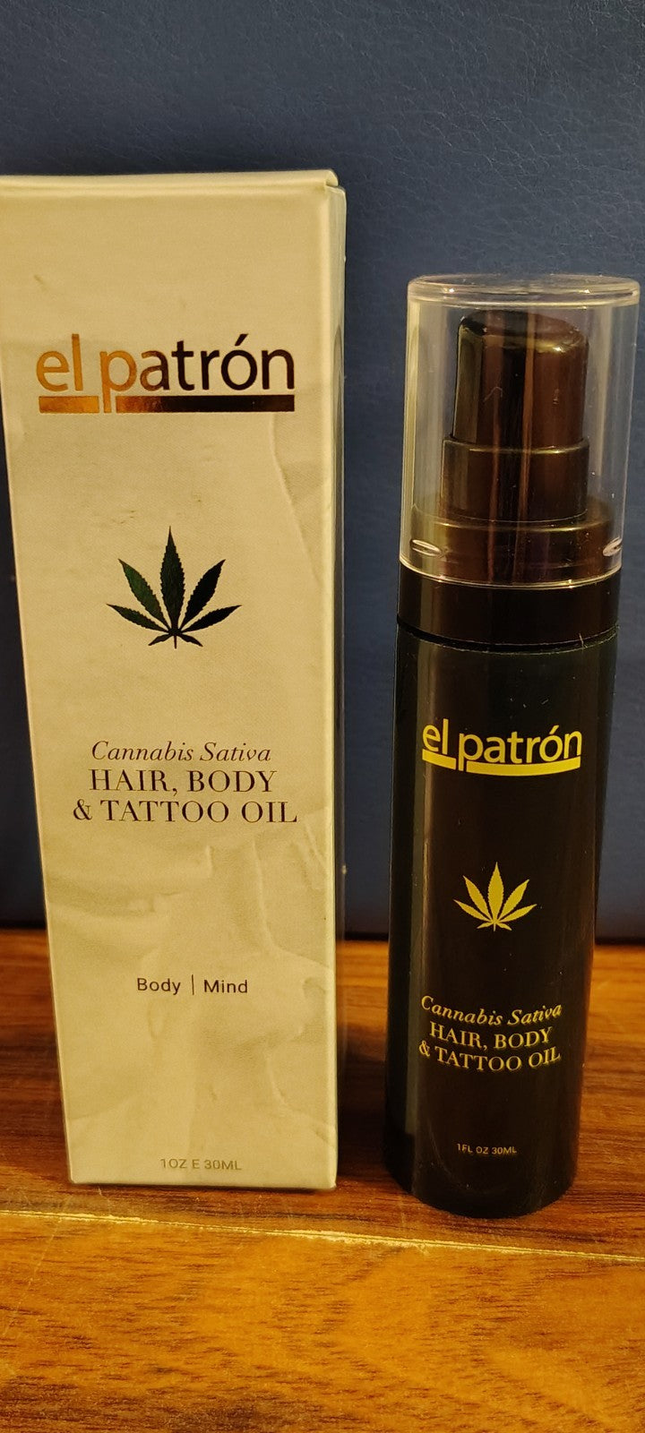 El Patron Hair, Body & Tattoo Oil 1oz - Nourishing Skin & Hair Treatment