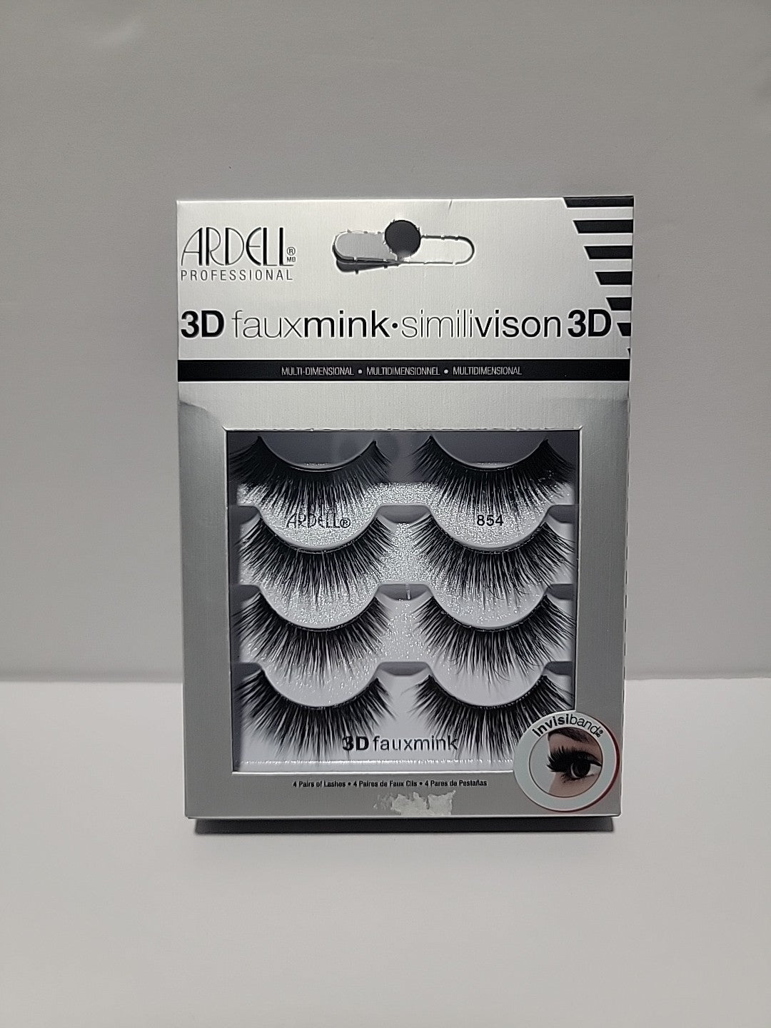 Medium Length Faux Mink Spiky Multi Layered False Eyelashes - Natural Look