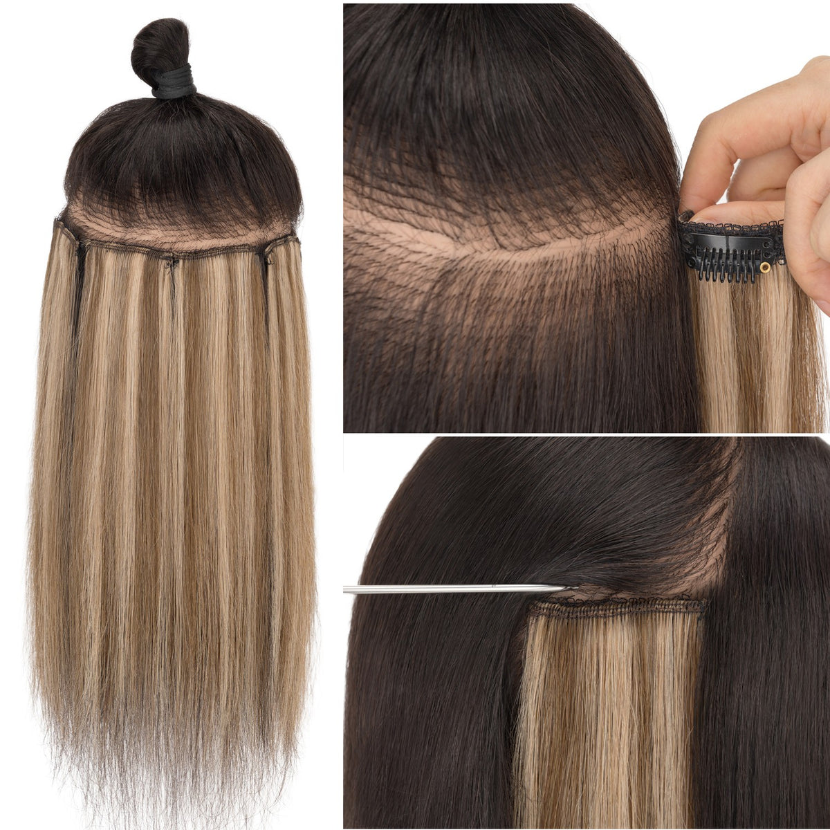6PCS Clip-In Short Hair Extensions 100% Human Hair, Multiple Colors & Lengths