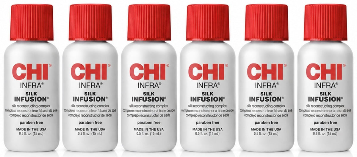 Chi Infra Silk Infusion Hair Reconstructor - 0.5 Fl Oz, 6 Pack