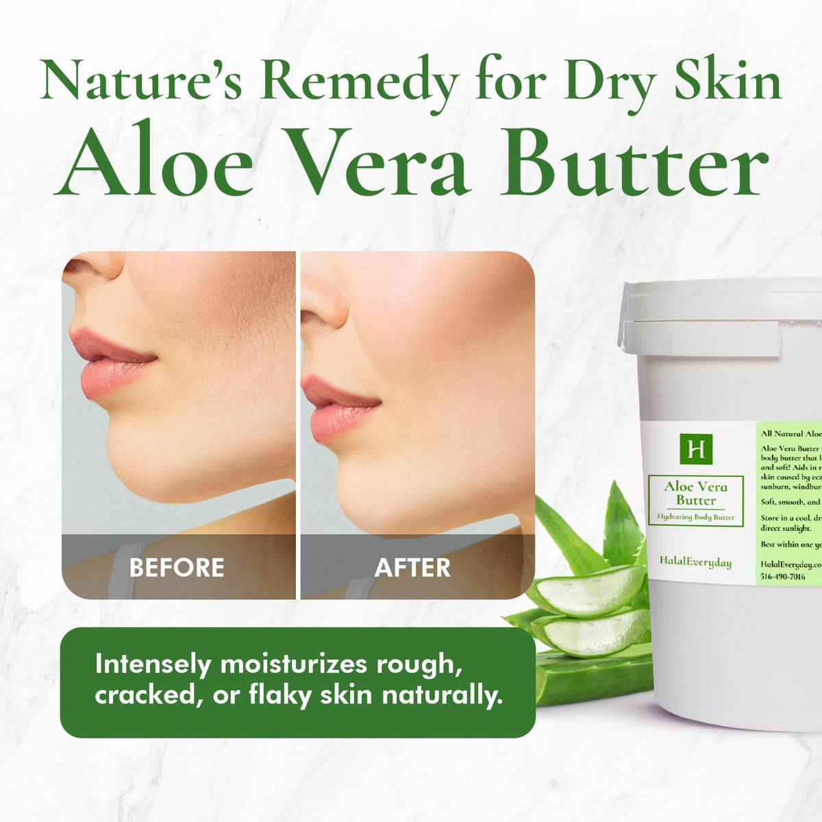 Aloe Vera Butter 8oz Raw Pure Natural