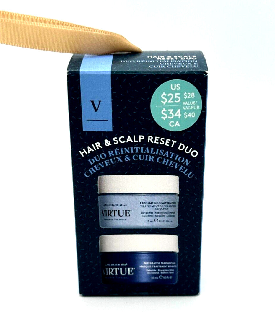 Virtue Hair & Scalp Reset Duo 2 Pieces BNIB