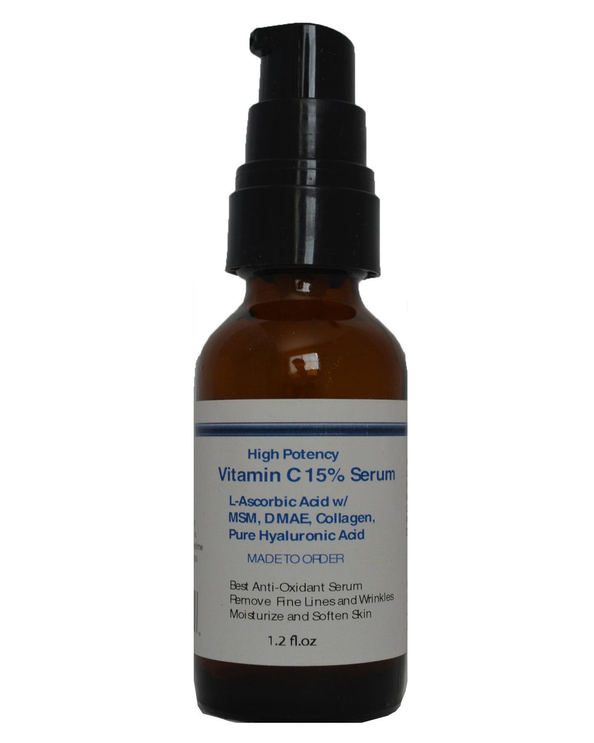 High Potency Vitamin C Serum with MSM, DMAE, Collagen & Hyaluronic Acid
