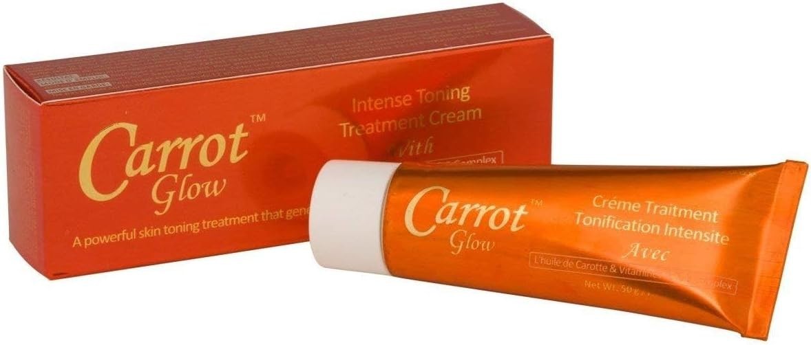 Carrot Glow Intense Skin Toning Cream 1.7 oz - Brightening & Rejuvenating