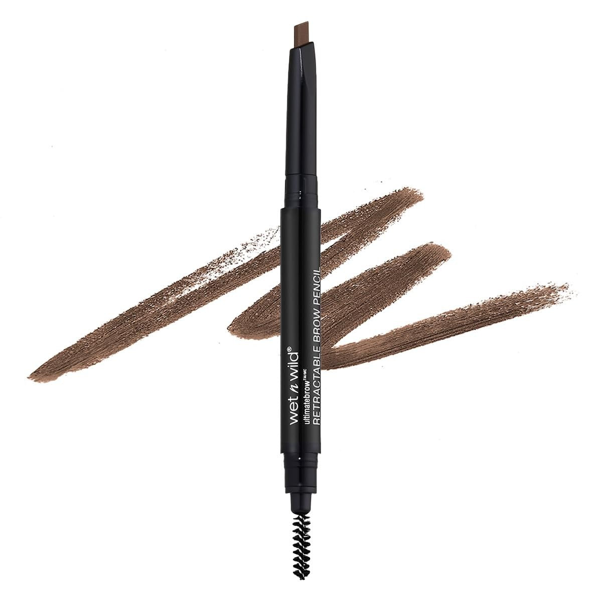 Retractable Eyebrow Pencil - Triangular Hair-Like Strokes, Medium Brown