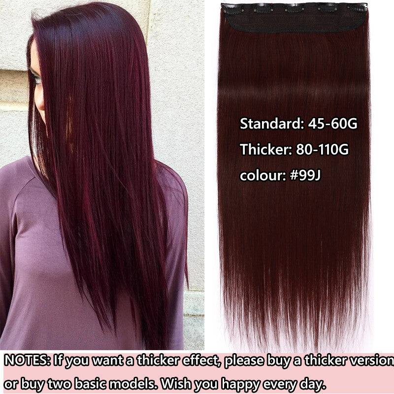 Invisible Clip-In Hair Extensions 100% Remy Human Hair - Full Head 16 Inches