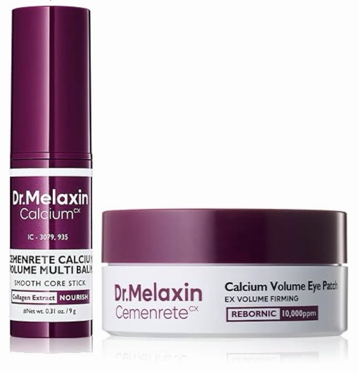 Calcium Eye Care Bundle with Collagen & Eye Patches – 2 Piece Set