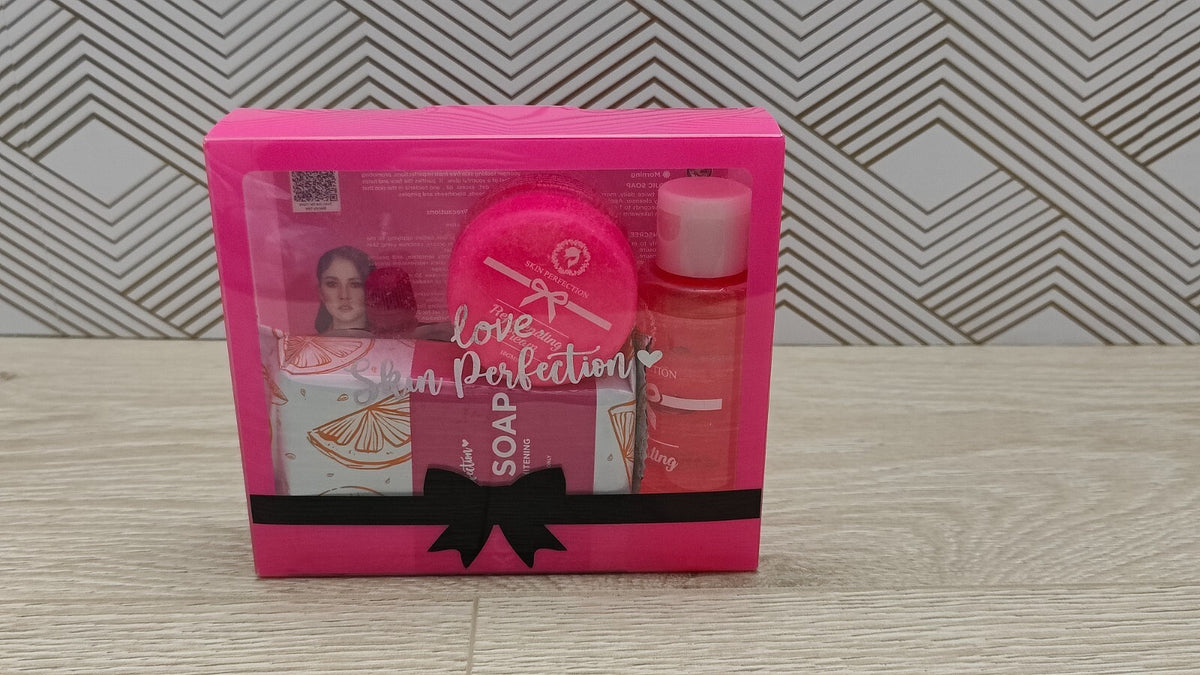 Skin Perfection Rejuvenating Skin Care Set with Kojic Soap & SPF 45