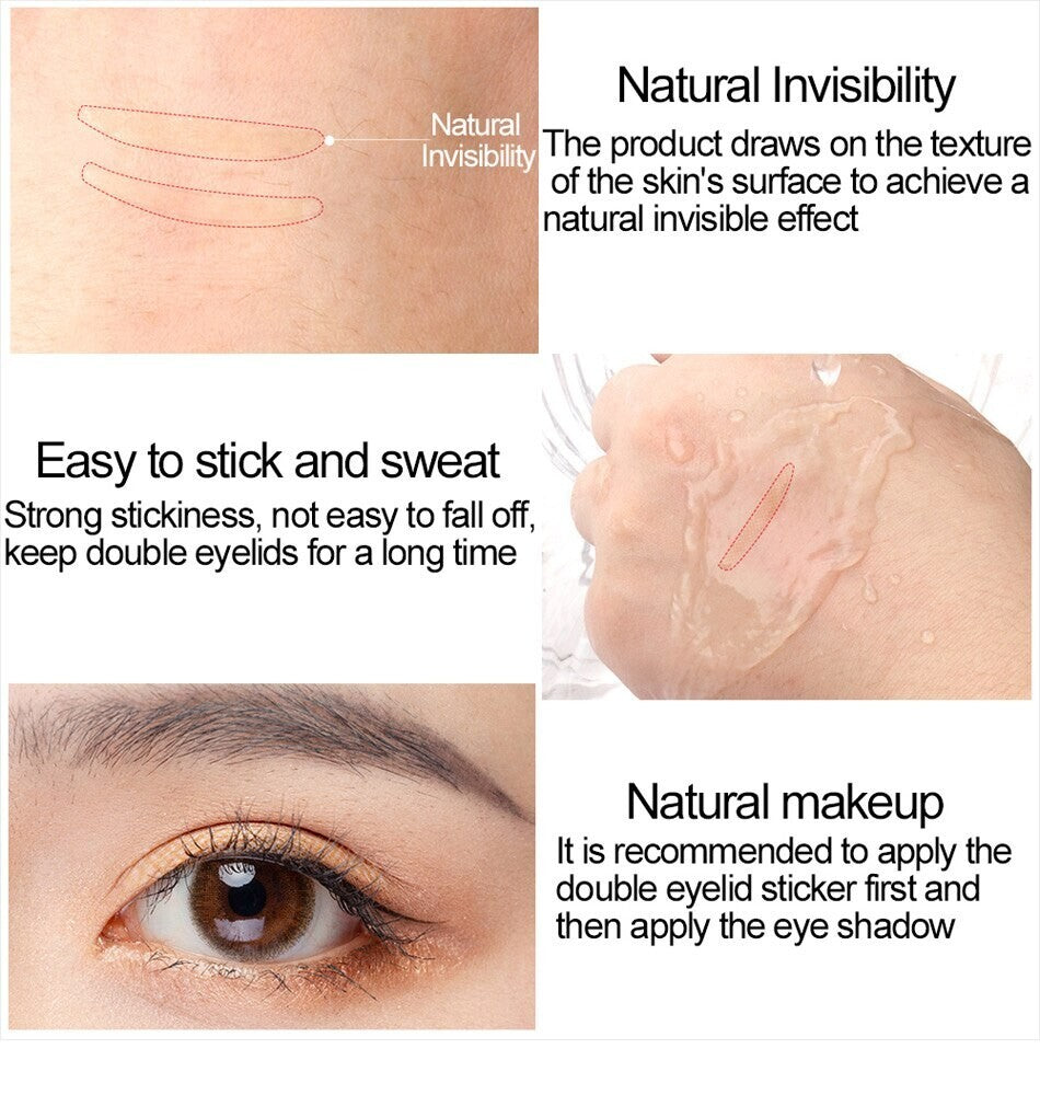 1200 Pairs Invisible Double Eyelid Tape Strips for Natural Lift & Enhancement