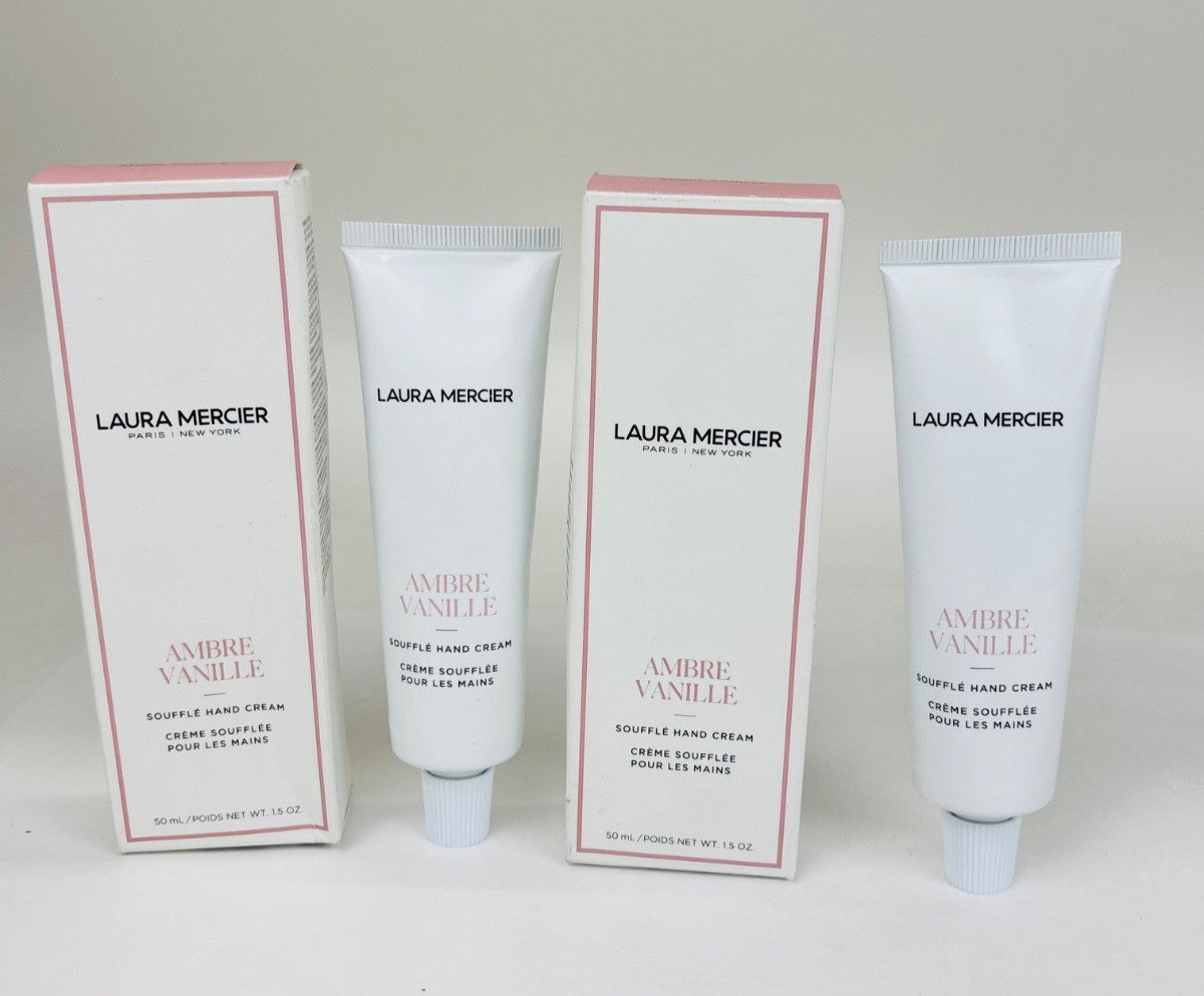 Ambre Vanille Soufflé Hand Cream 50ml – 2 Pack