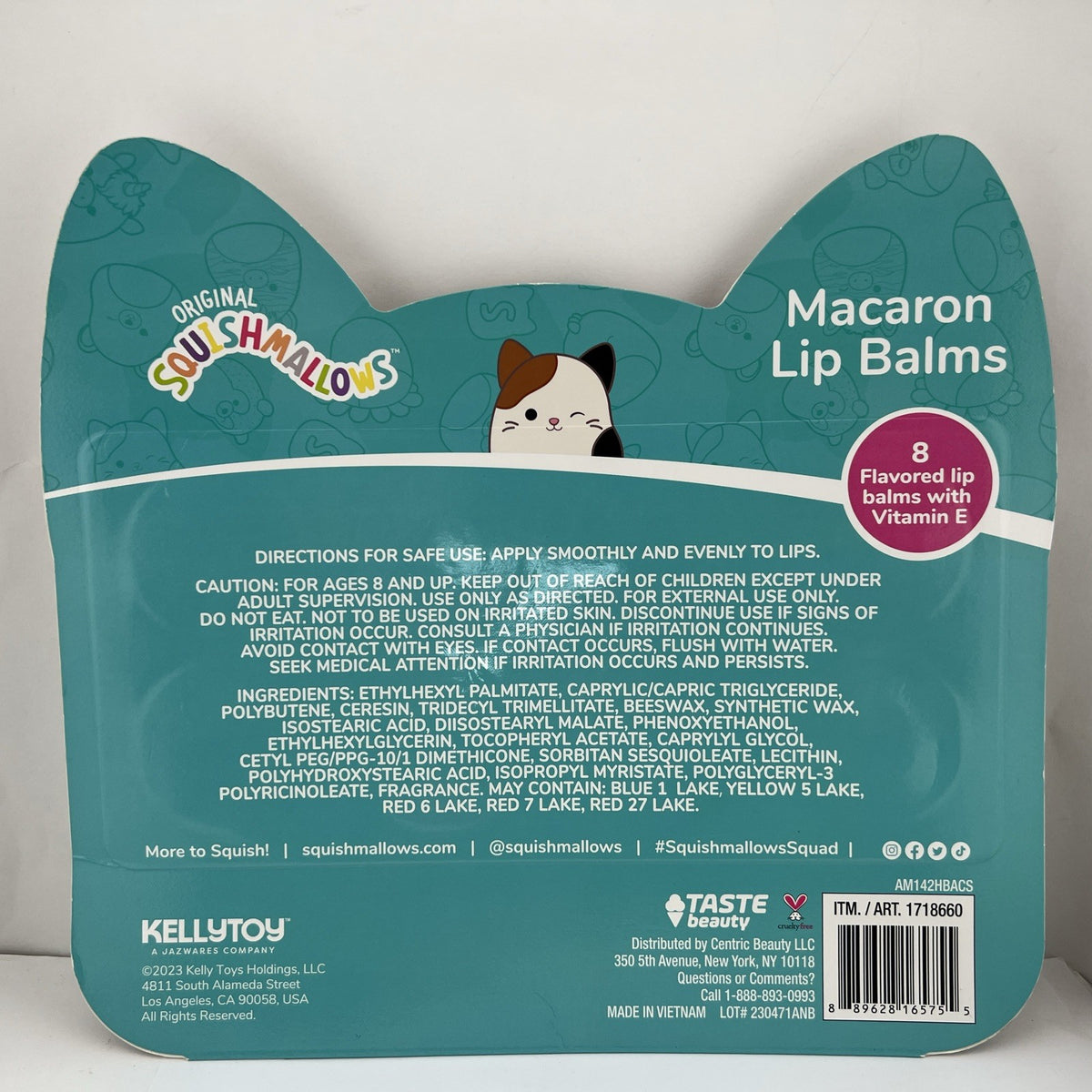Macaron Shaped Flavored Lip Balm Set - 8 Assorted Lip Balms for Lips Care