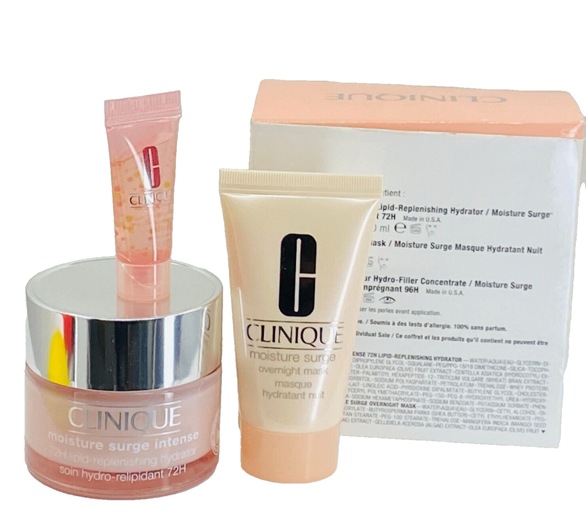 Clinique Hydrate & Glow 3-Piece Skin Care Set Hydrator Mask Eye Filler