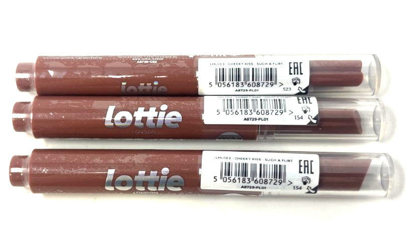 Lottie Cheeky Kiss Cream Lipstick & Blush Stick Set - Such A Flirt, 3 Pieces