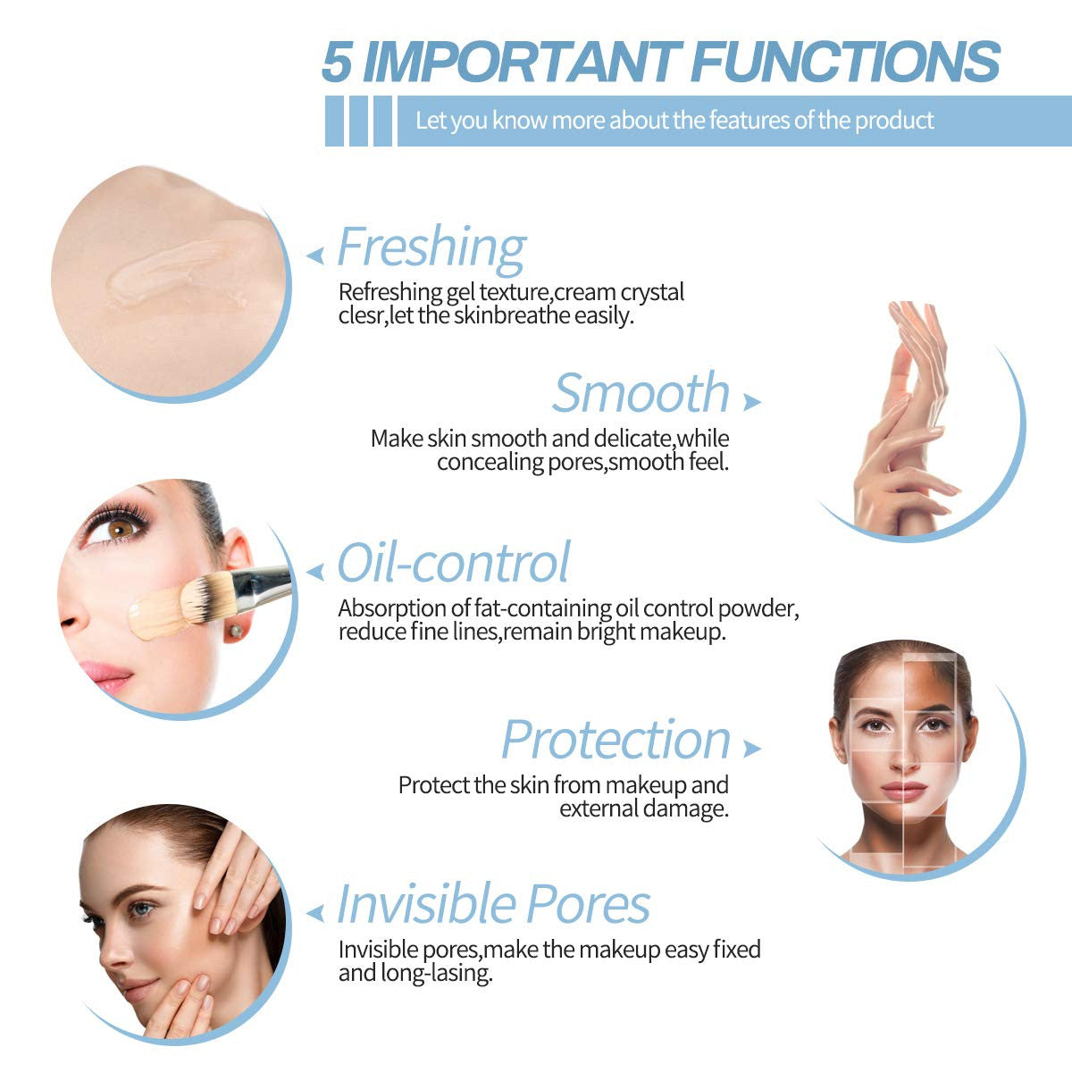Face Primer for Makeup, Hydrating Long-Lasting Matte Base
