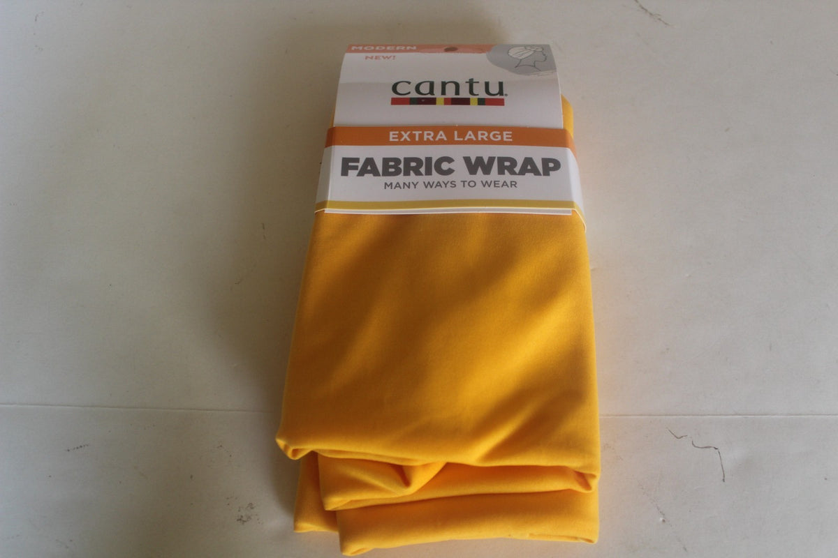 Cantu XL Fabric Head Wrap Turban One Size Orange Slide on Hair