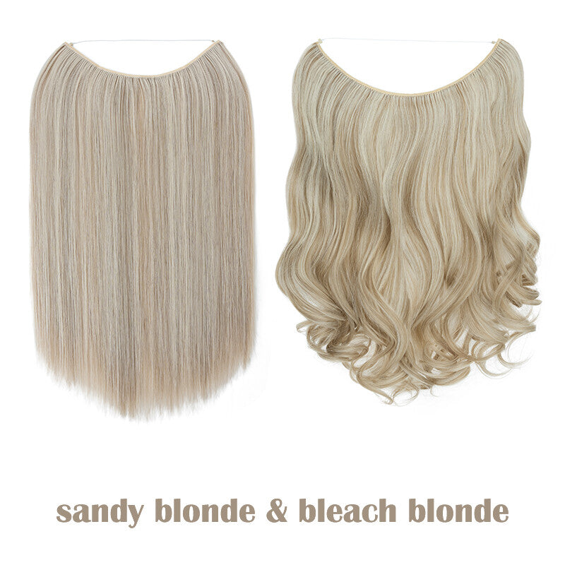 Hair Extensions with Elastic Band & Miracle Ring - Thick, Real Hair