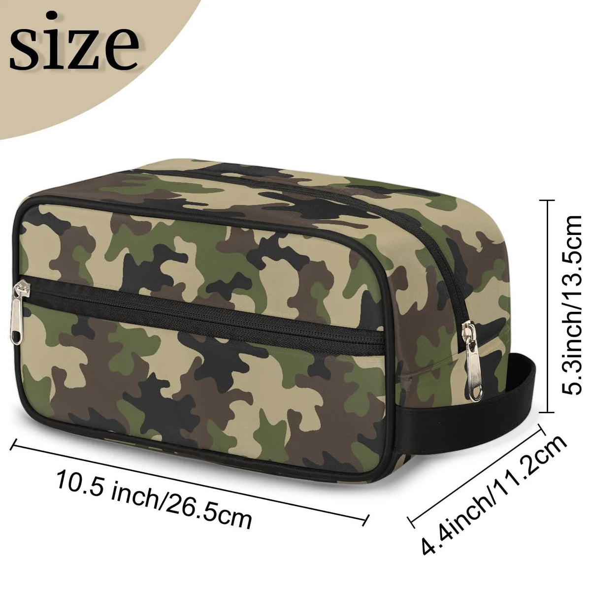Kids Travel Toiletry Bag Camo Camouflage Hanging Waterproof Organizer
