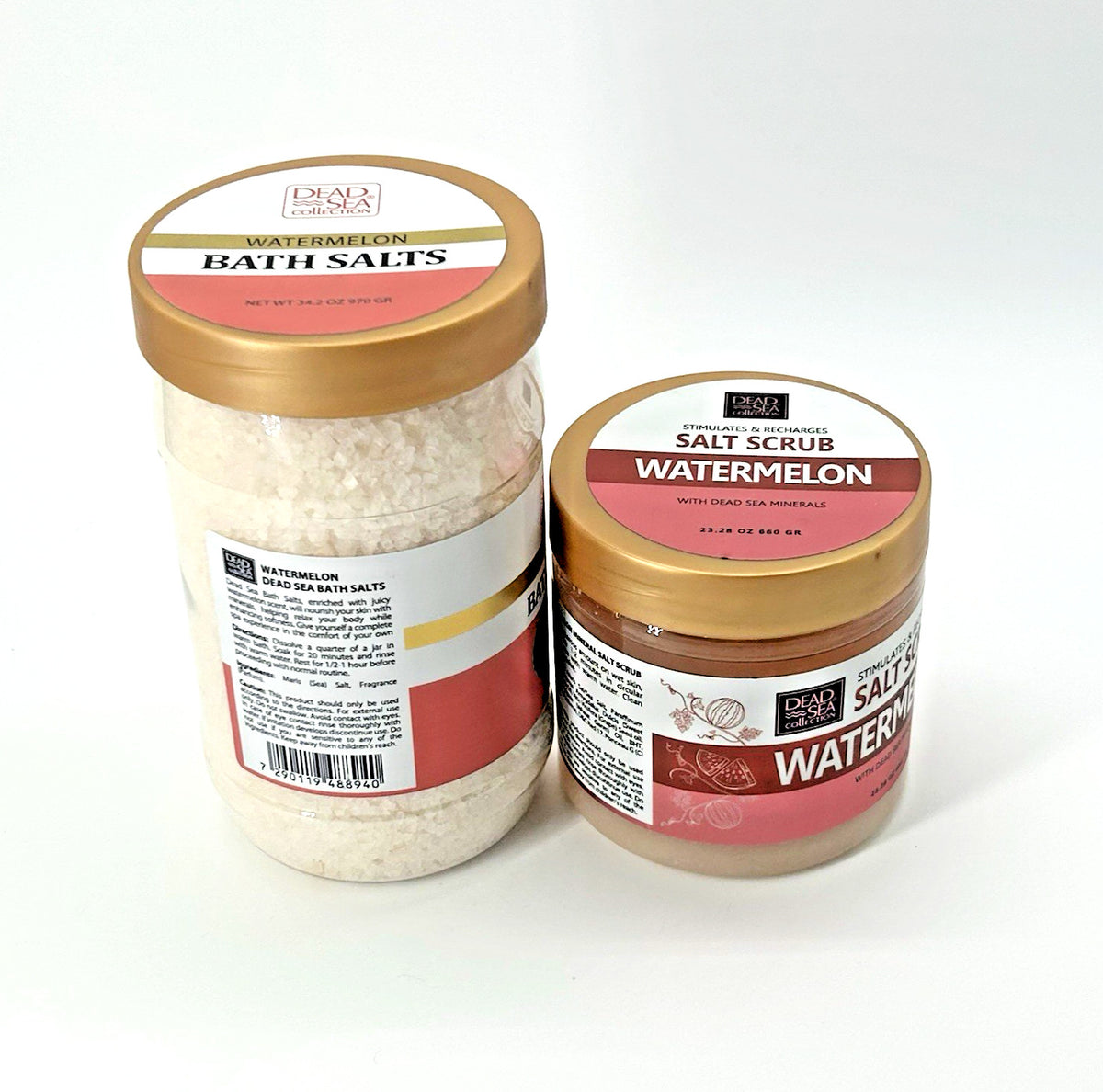 Dead Sea Collection Watermelon Bath Salts (34.2 oz)&Mineral Salt