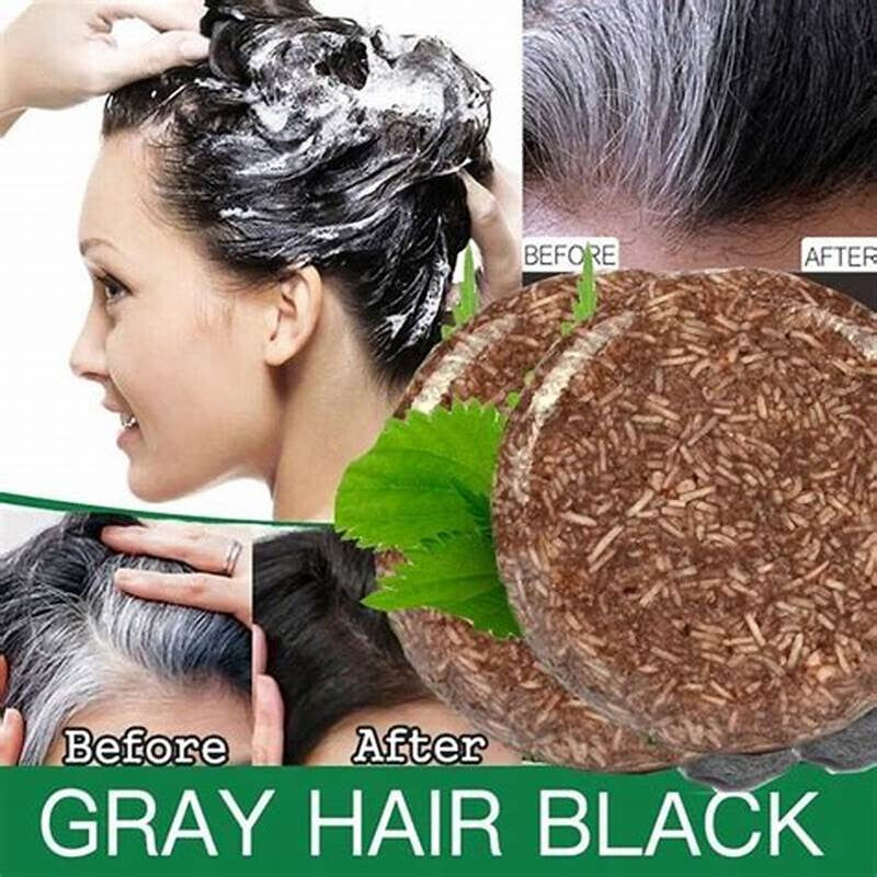 Natural Polygonum Hair Darkening Soap - Gentle Nourishing Shampoo Bar