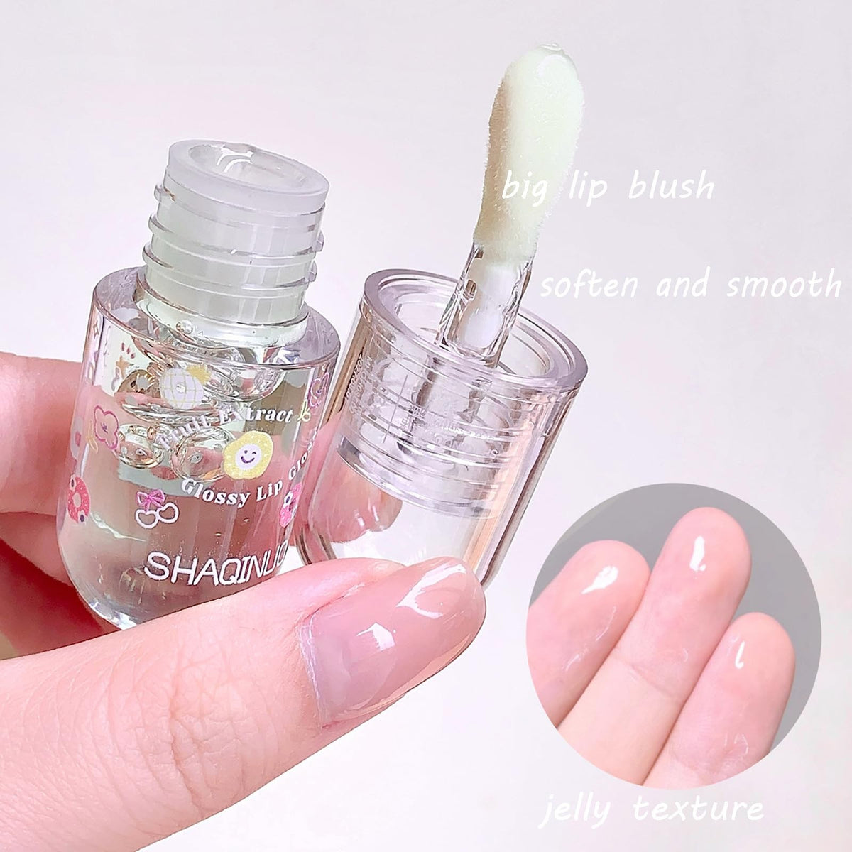 Lip Gloss Oil Set - Fruit Flavored Hydrating Lip Oil Pack of 4