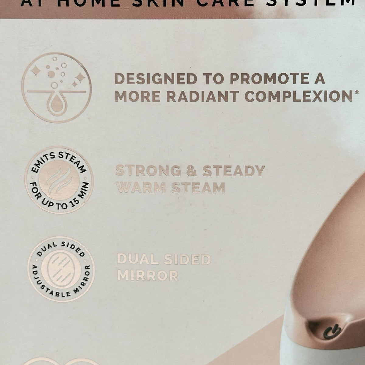 Facial Steamer Skin Care System with Dual-Side Mirror - Flawless Face Spa