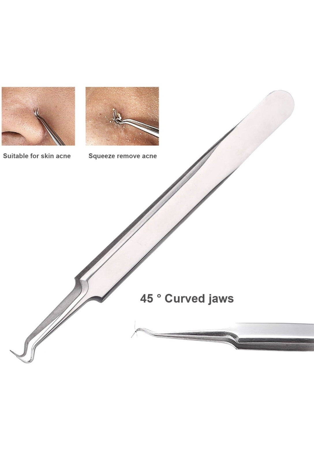 3-Piece Blackhead Remover Kit - Pimple & Acne Extraction Tools Set