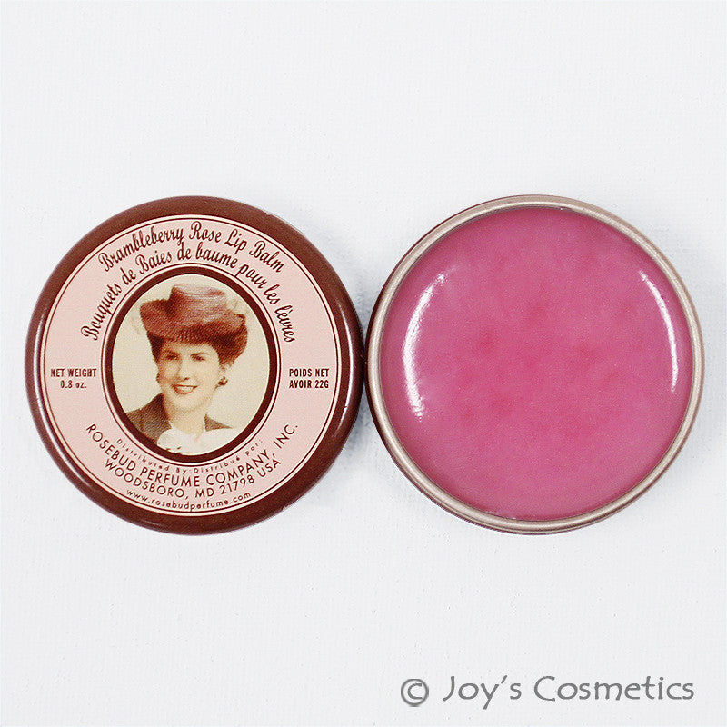 Brambleberry Rose Lip Balm Tin 0.8 oz Natural Beeswax Chapped Lip Treatment