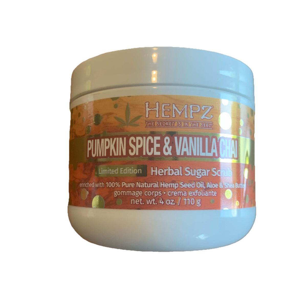 Hempz Pumpkin Spice & Vanilla Chai Herbal Sugar Scrub 4 oz *Limited
