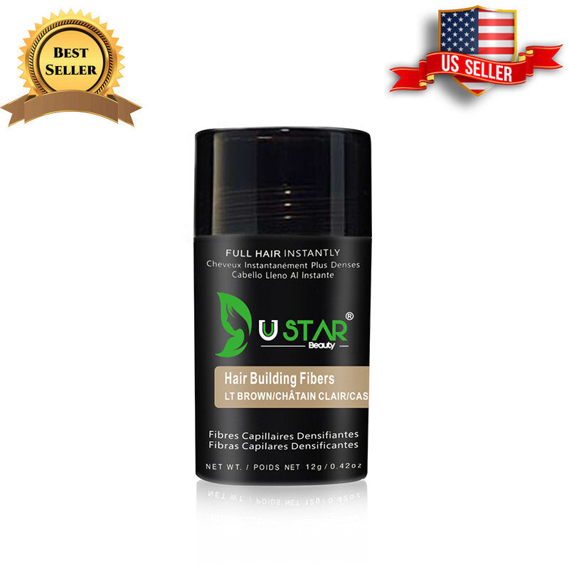 Hair Fiber Spray Applicator - Light Brown 12g Bottle