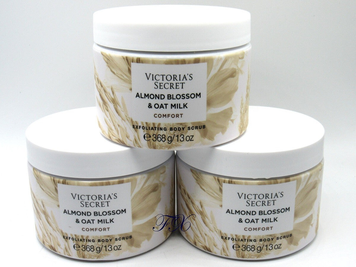 VICTORIA'S SECRET ALMOND BLOSSOM & OAT MILK COMFORT BODY SCRUB 13 OZ