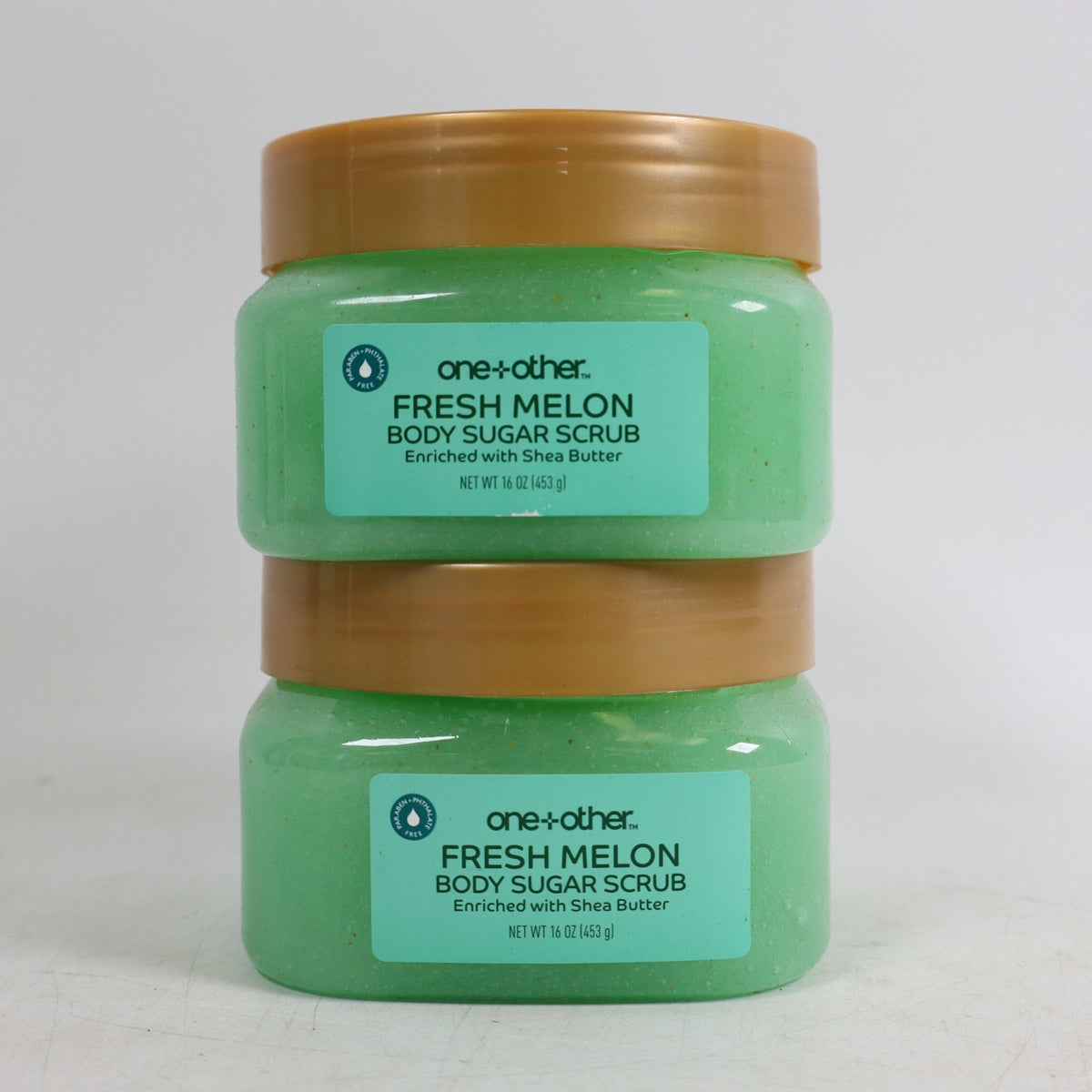 2 PACK One+Other Body Sugar Scrub, Fresh Melon 16 oz Each