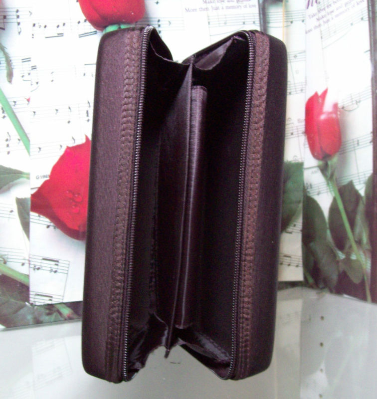 Men's Travel Shaving Kit Case - Hard Vinyl Dark Brown