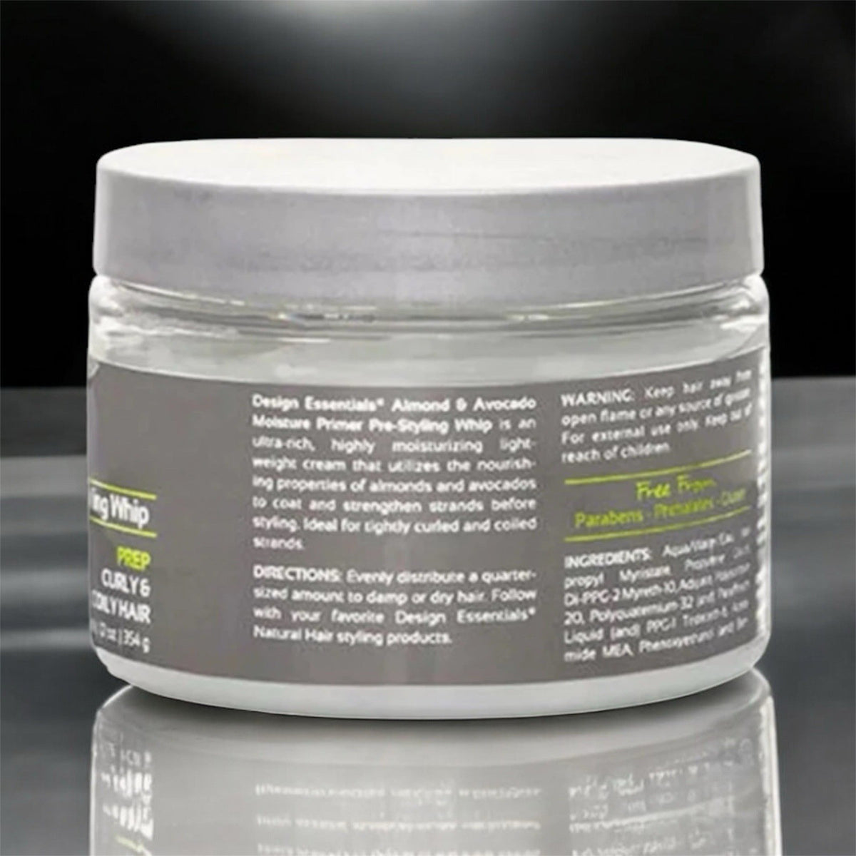 Moisture Primer Pre-Styling Whip for Hair - Almond Avocado 354g