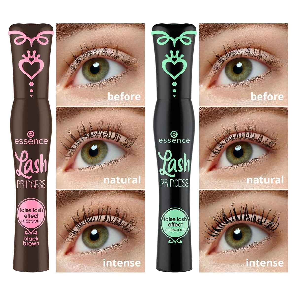Mascara Duo Black & Brown Lash Effect Bundle - Volumizing & Defining