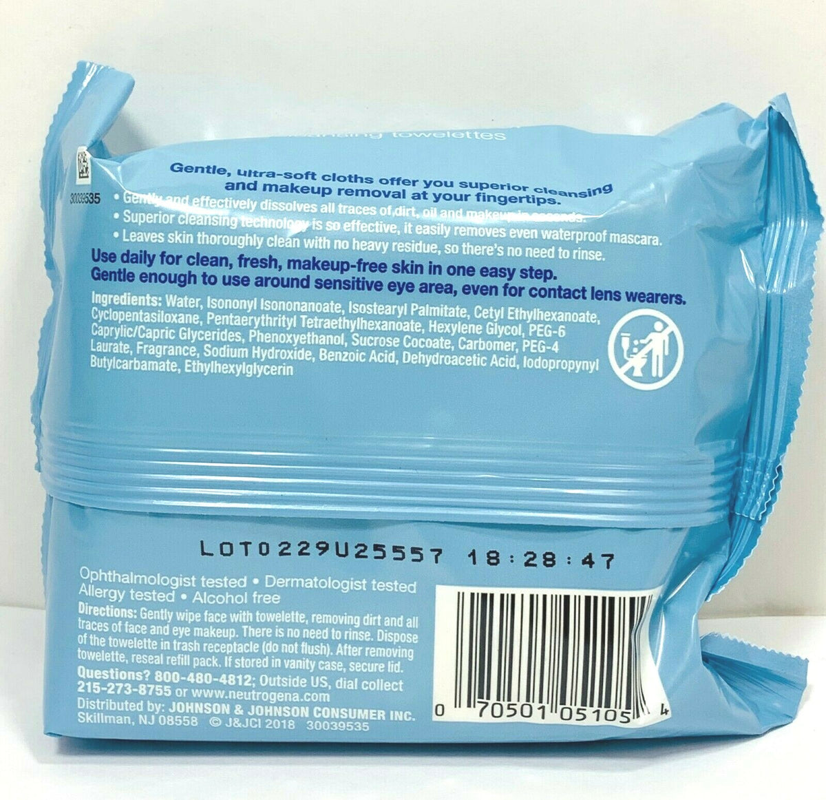Makeup Remover Facial Wipes - Soft Cleansing Towelettes for Face