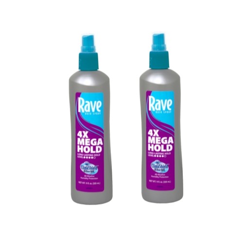 2 Pack Unscented Mega Hold Hairspray with Clima Shield - 11Oz