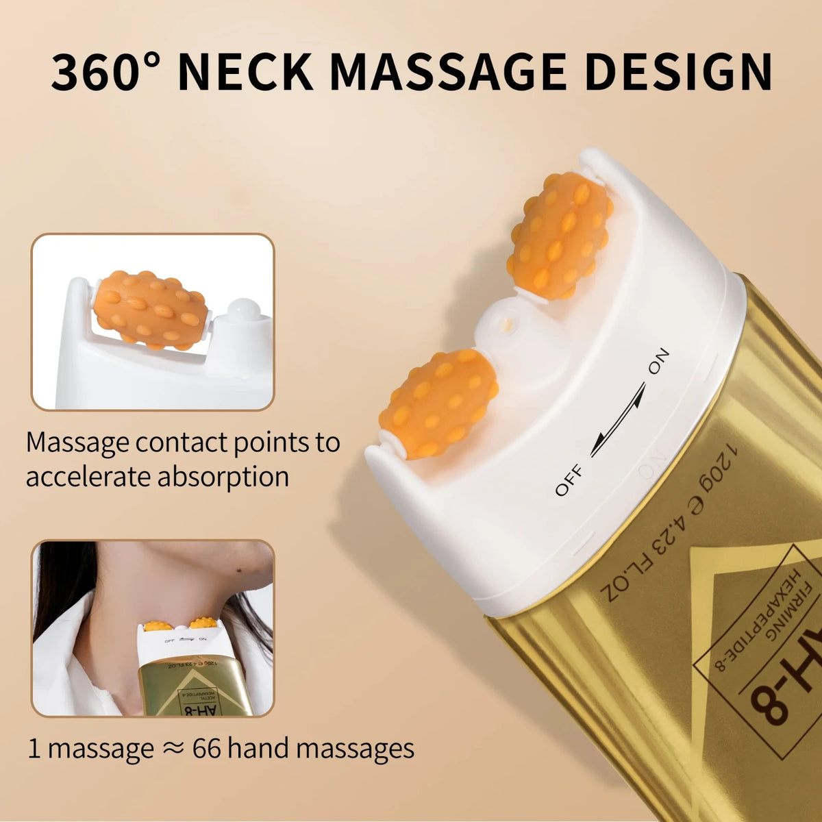 Neck Firming Cream with Hexapeptide - Anti-Aging Moisturizer for Neck & Chest, 4.2oz