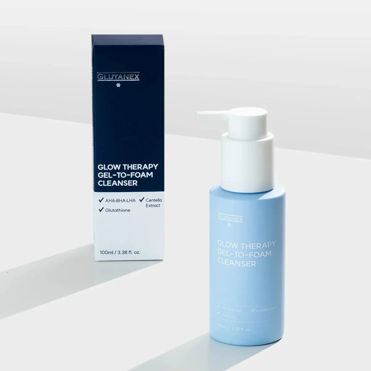 Glow Therapy Facial Cleanser with Exfoliating Bubbles & Hydrating Ingredients