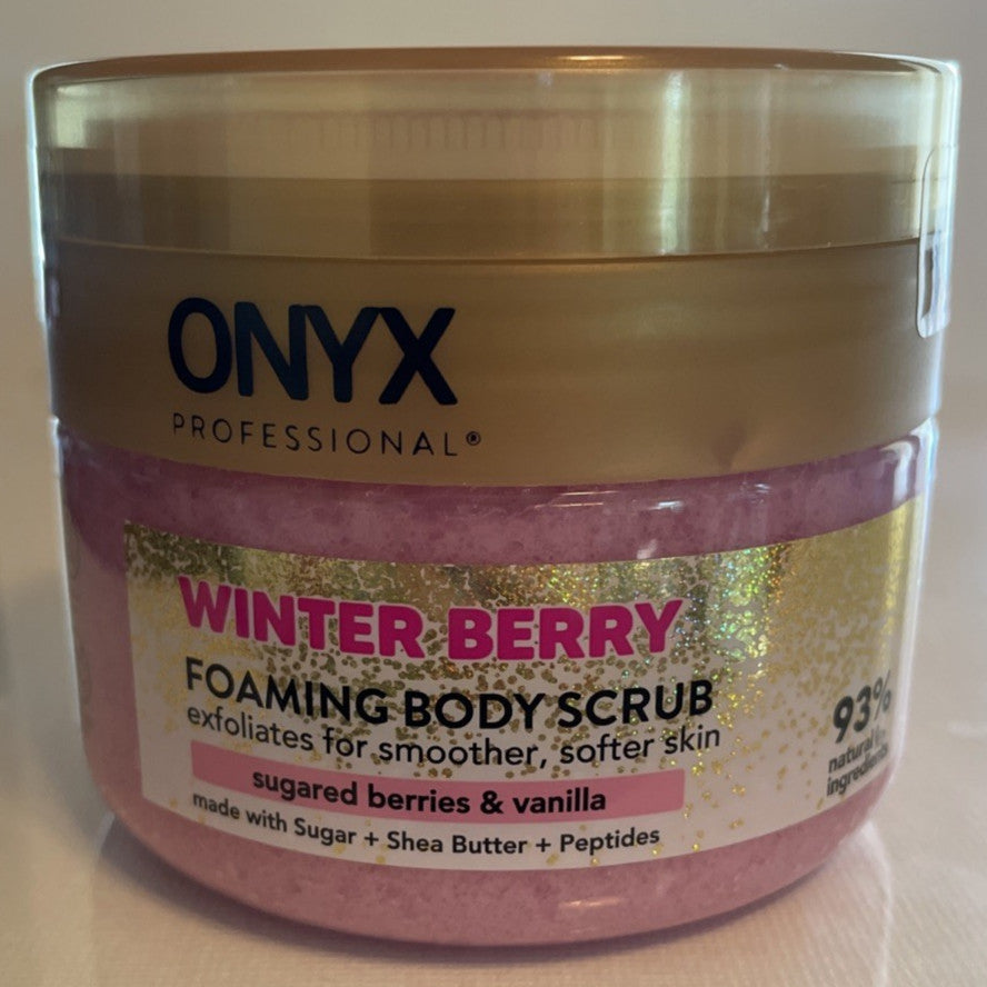 Lot of 3 Onyx Professional Winter Berry Foaming Body Scrub with